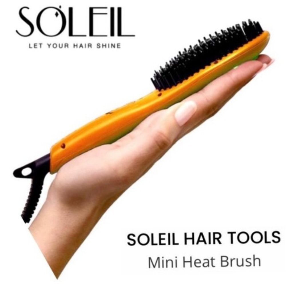 SOLEIL Mini Heat Styling Brush Apricot